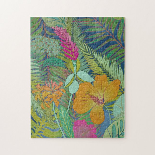 Puzzle Tapisserie tropicale II (Vertical)