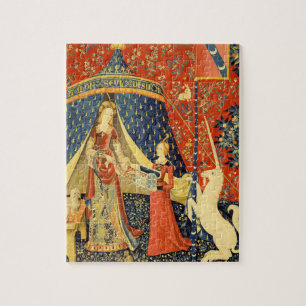 Puzzle Tapisseries Unicorne Lady Legend Médiéval