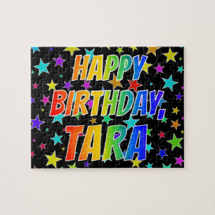 Puzzle "TARA" Prénom, "HEUREUX ANNIVERSAIRE"