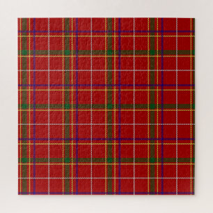 Puzzle Tartan rouge coloré