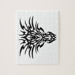 Puzzle Tatouage de visage de dragon