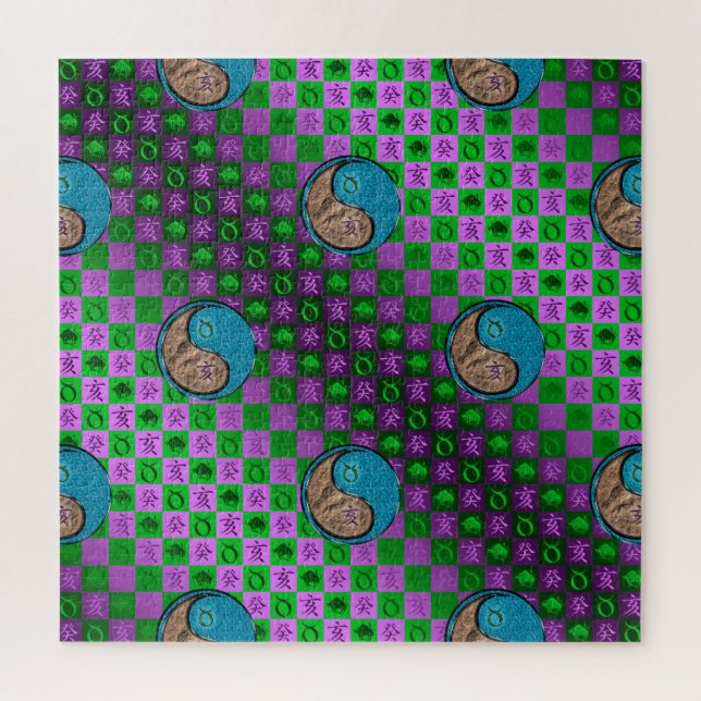 Puzzle Taureau & Sanglier d'eau (Vertical)