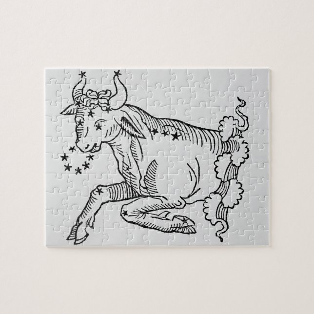 Puzzle Taureau (Taureau) une illustration du 'poétique (Horizontal)