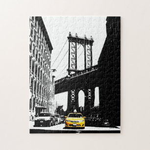 Puzzle Taxi jaune New York City Nyc Brooklyn Bridge