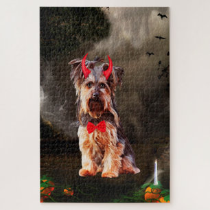 Puzzle Tchiot Terrier du Yorkshire en costume d'Halloween