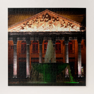 Puzzle Teatro Delgollado, Guadalajara, Mexique de nuit