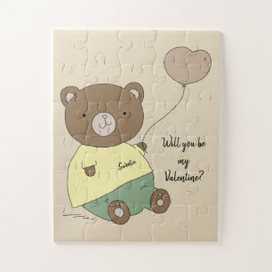 Puzzle Teddy Bear Sera Ma Valentine