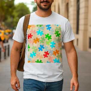 Puzzle-Teile Herren T-Shirt