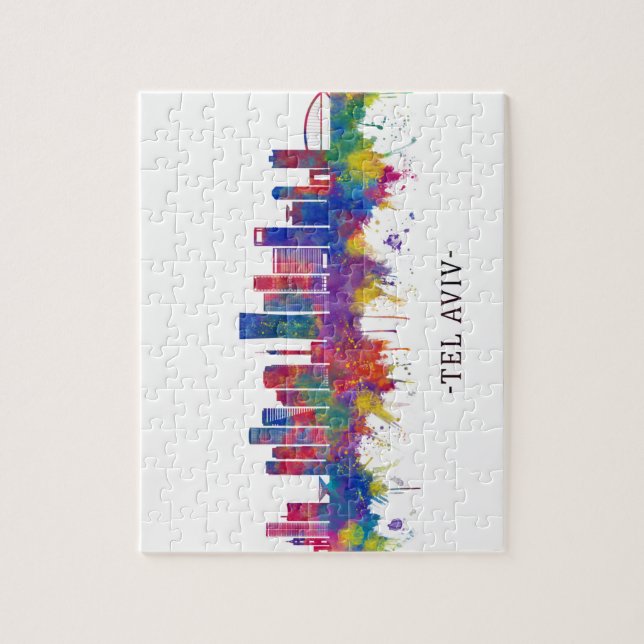 Puzzle Tel Aviv Israel Skyline (Vertical)