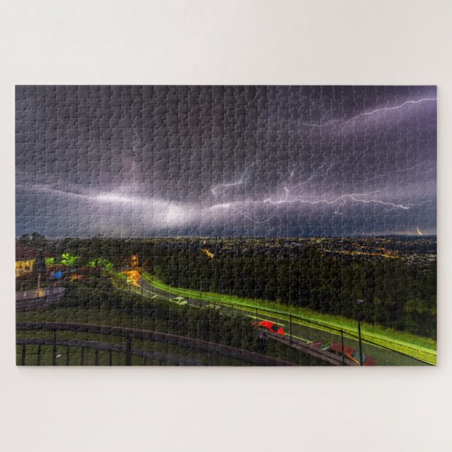 Puzzle Tempête estivale au-dessus de Brisbane (Horizontal)
