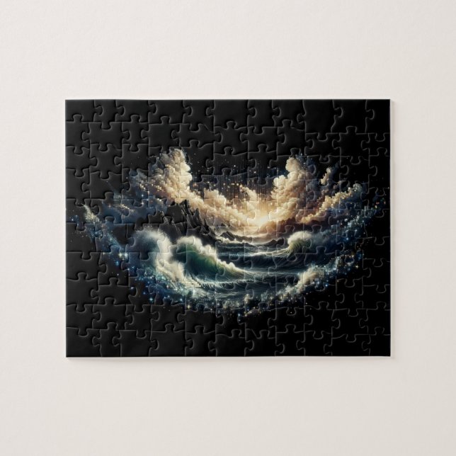 Puzzle Tempête Qui Fait Rage Au Paysage Magique (Horizontal)