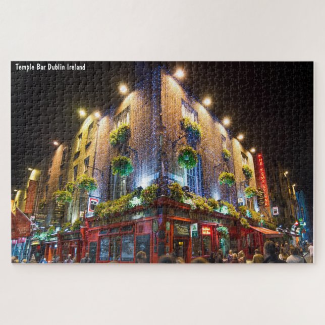 Puzzle Temple Bar Dublin Irlande. (Horizontal)