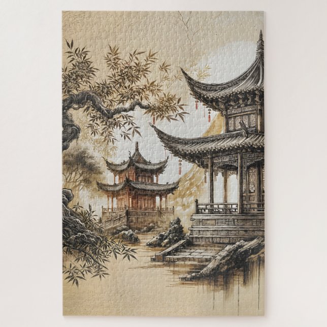 Puzzle Temple bouddhiste (Vertical)