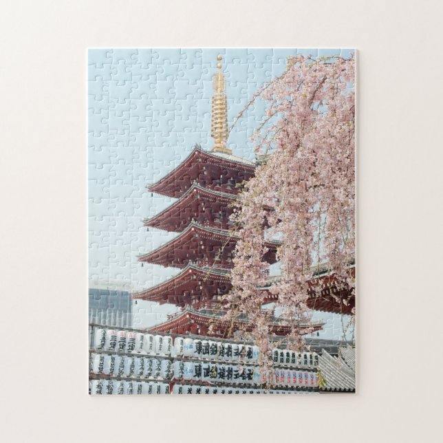 Puzzle Temple Bouddhiste Ancien De Sensō-ji À Tokyo Japon (Vertical)