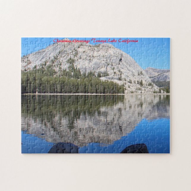 Puzzle Tenaya Lake California. voeux de Noël (Horizontal)