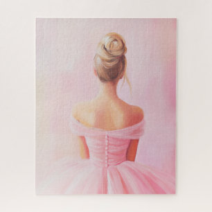 Puzzle Tendance rose fille esthétique Ballerina