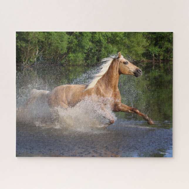 Puzzle Tennessee Walker Traversant L'Eau (Horizontal)