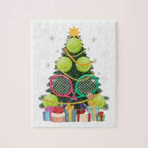 Puzzle Tennis Christmas Tree Joueur Tennis Coach