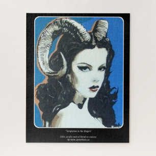 Puzzle 'Tentation dans la magie' Peinture sur une