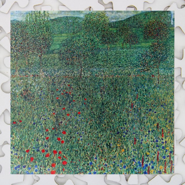 Puzzle Terrain de fleurs à Litzlberg Klimt, Paysage Vinta (Créateur téléchargé)