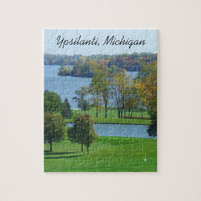 Puzzle Terrain de golf de Ypsilanti Michigan sur des (Vertical)