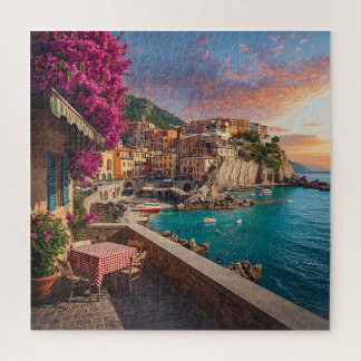 Puzzle Terrasse du coucher de soleil de Manarola - Cinque