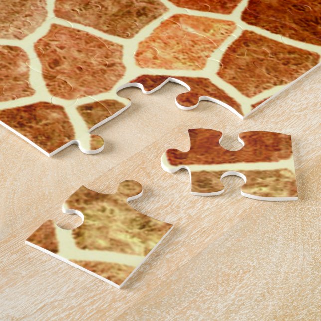Puzzle Térrazo, écorce à pattes Brown et crémeuses (Côté)