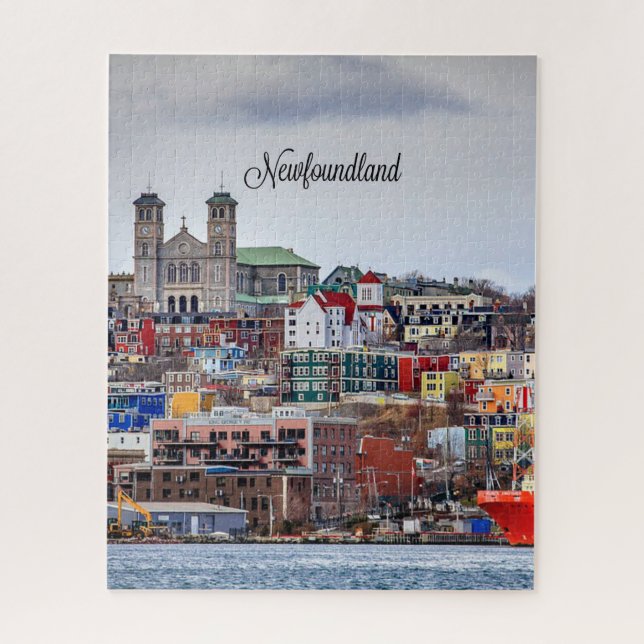 Puzzle Terre-Neuve, photo de paysage urbain, (Vertical)