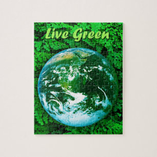 Puzzle Terre verte - conscience écologique