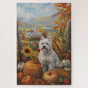 Puzzle Terrier Blanc de West Highland, Action de grâce d'