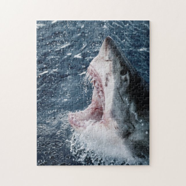 Puzzle Tête de grand requin blanc (Vertical)