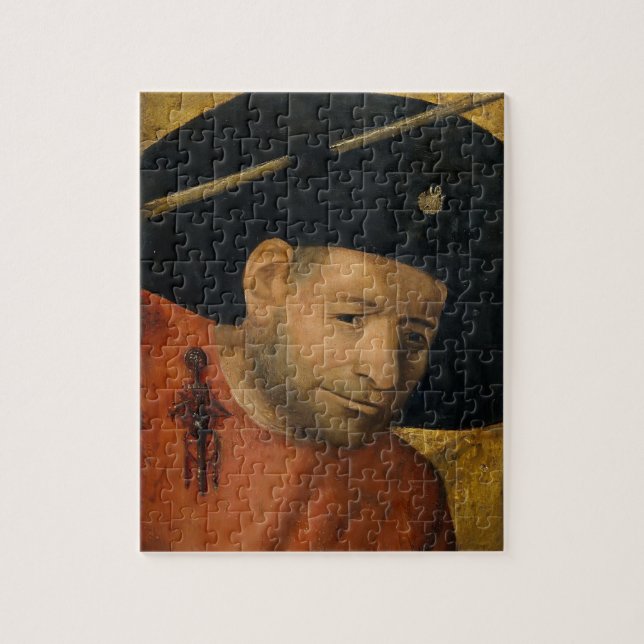 Puzzle Tête d'un Halberdier par Hieronymus Bosch (Vertical)