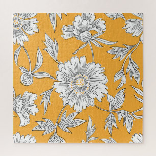 Puzzle Têtes de marguerite : Ligne Florale d'été.