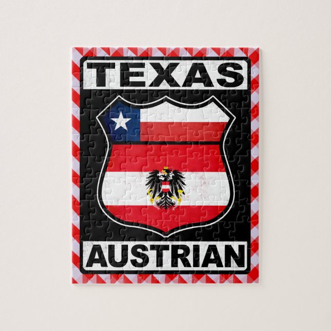 Puzzle Texas Austria American Jigsaw (Vertical)