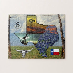 Puzzle Texas Pride de la carte, photos colorées taille 11
