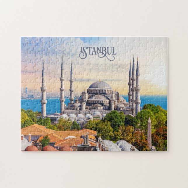 Puzzle Texte personnalisé Istanbul (Horizontal)