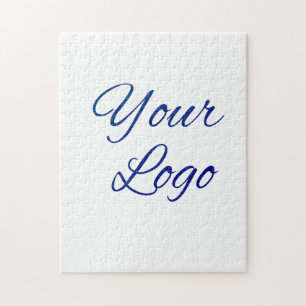 Puzzle texte simple minimal ajoutez votre logo/dessin ici