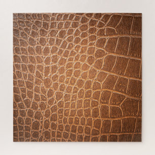 Puzzle Texture En Cuir Brown, Utilisation Arrière - plan.