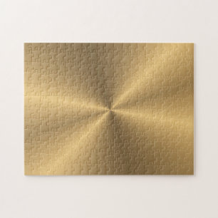 Puzzle Texture radiale métallique personnalisée d'or