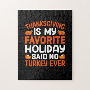 Puzzle Thanksgiving Est Mon Favori De Vacances