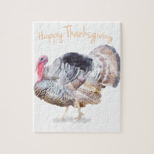 Puzzle Thanksgiving Turquie d'aquarelle