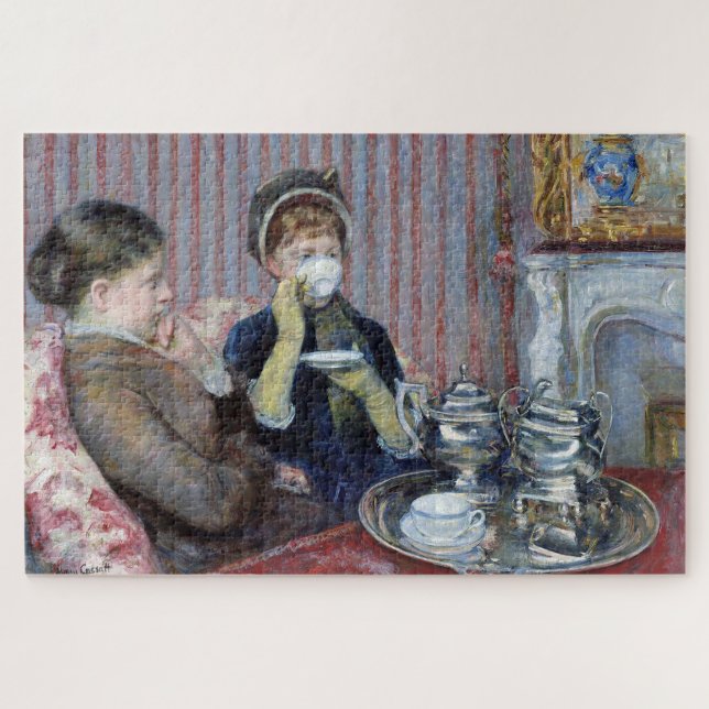 Puzzle Thé de l'après-midi, Mary Cassatt (Horizontal)