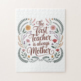 Puzzle The First Teacher Is Always Mother