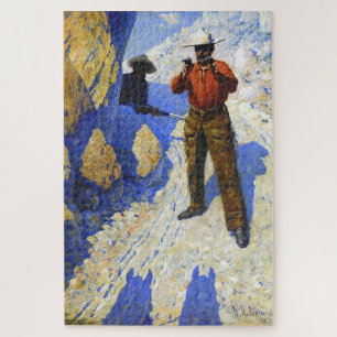 Puzzle The Hold Up (L'embuscade) 1903 William R. Leigh