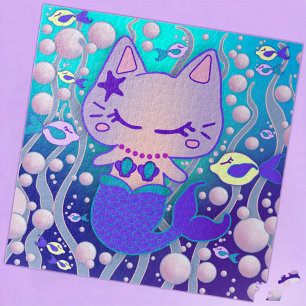 Puzzle the little purrmaid : cat mermaid & fish friends