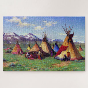 Puzzle The Medicine Teepee Joseph Henry Sharp 1903
