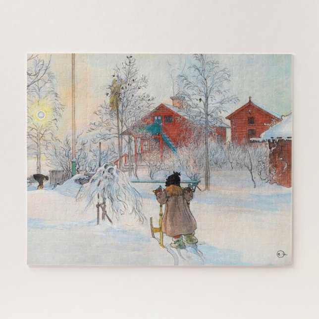 Puzzle The Yard and Washhouse par Carl Larsson (Horizontal)