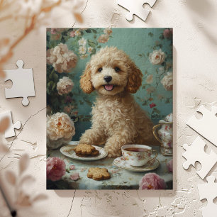 Puzzle Théâtre de thé Goldendoodle Art