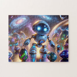 Puzzle Thème de l'espace galactique du droïde de Pâques C