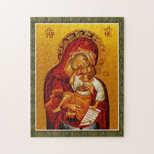 Puzzle Theotokos et le Christ enfant orthodoxe icône chré (Vertical)